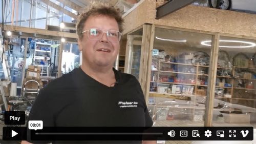 screenshot from video of Brecht at Fietser.be